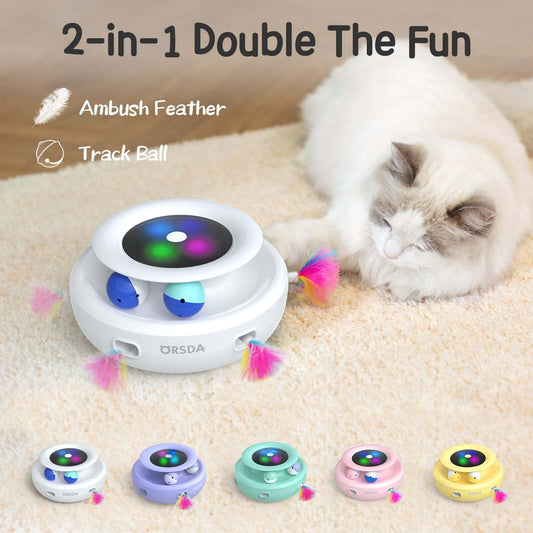2-in-1 Interactive Cat Toys