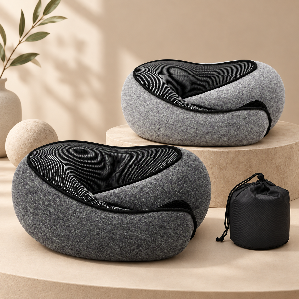 Travel Neck Pillow Memory Foam Portable Design