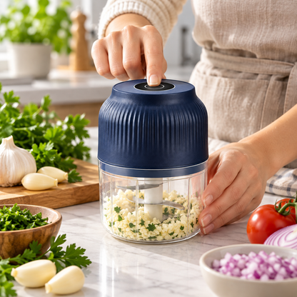 USB Rechargeable Mini Chopper Portable Compact Design