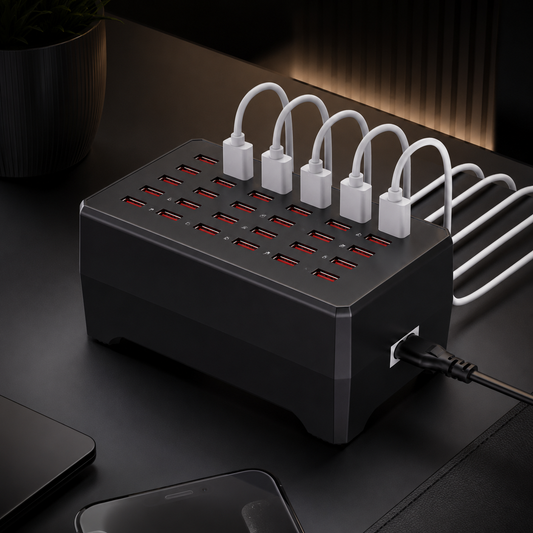 USB Hub Multi Device Charging Station Multiple Port Design