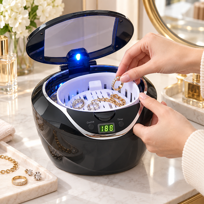 Ultrasonic Jewelry Cleaner Professional Digital Timer