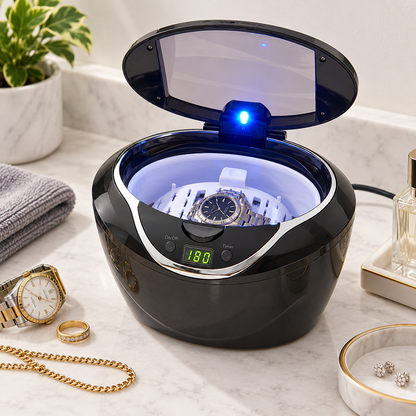 Ultrasonic Jewelry Cleaner Professional Digital Timer