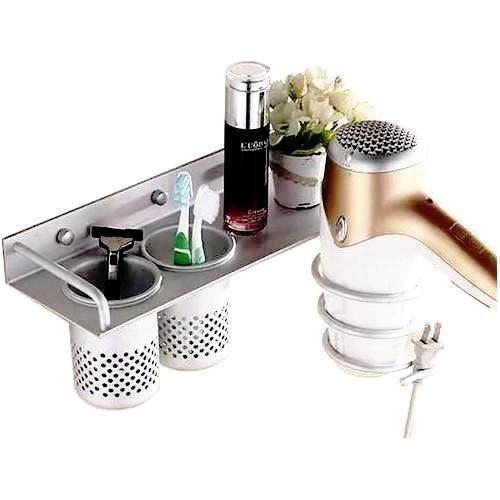 Wall Mounted Bathroom Hair Dryer Storage