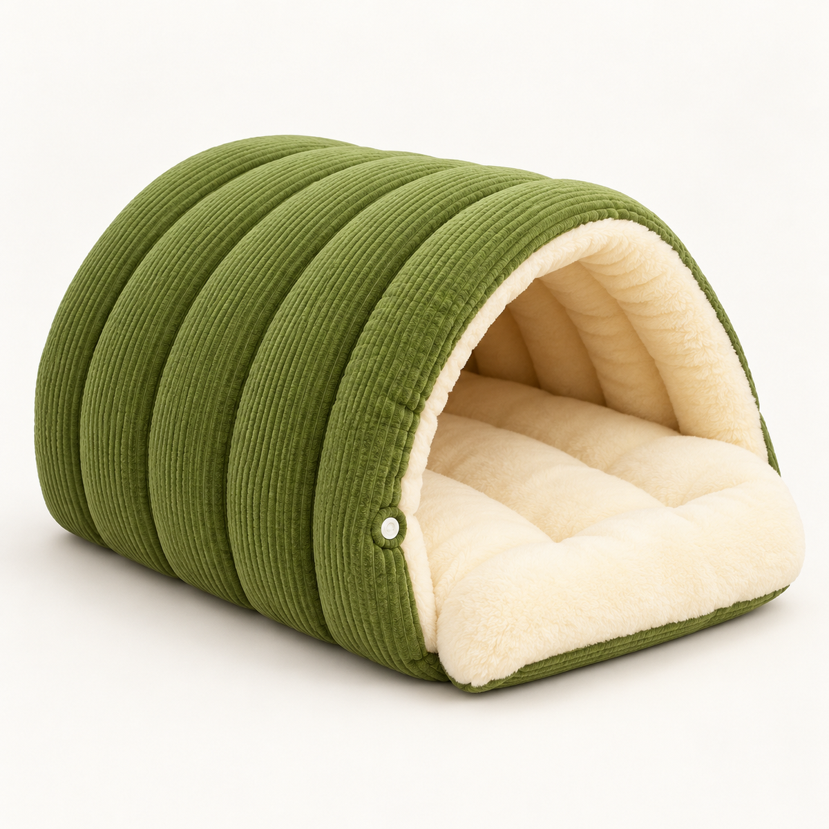 Warm Plush Pet Bed Cave Cozy Enclosed Warmth Core