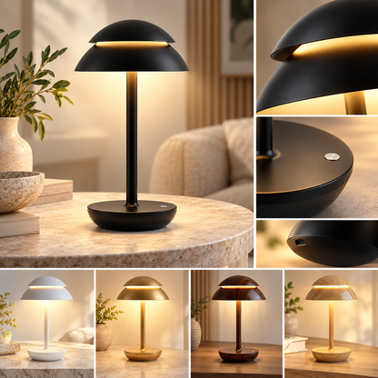 Warm Table Lamp Rechargeable Modern Design