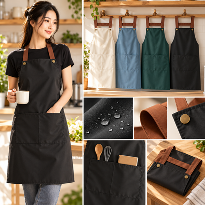 Waterproof Apron Cooking Durable Kitchen Apron