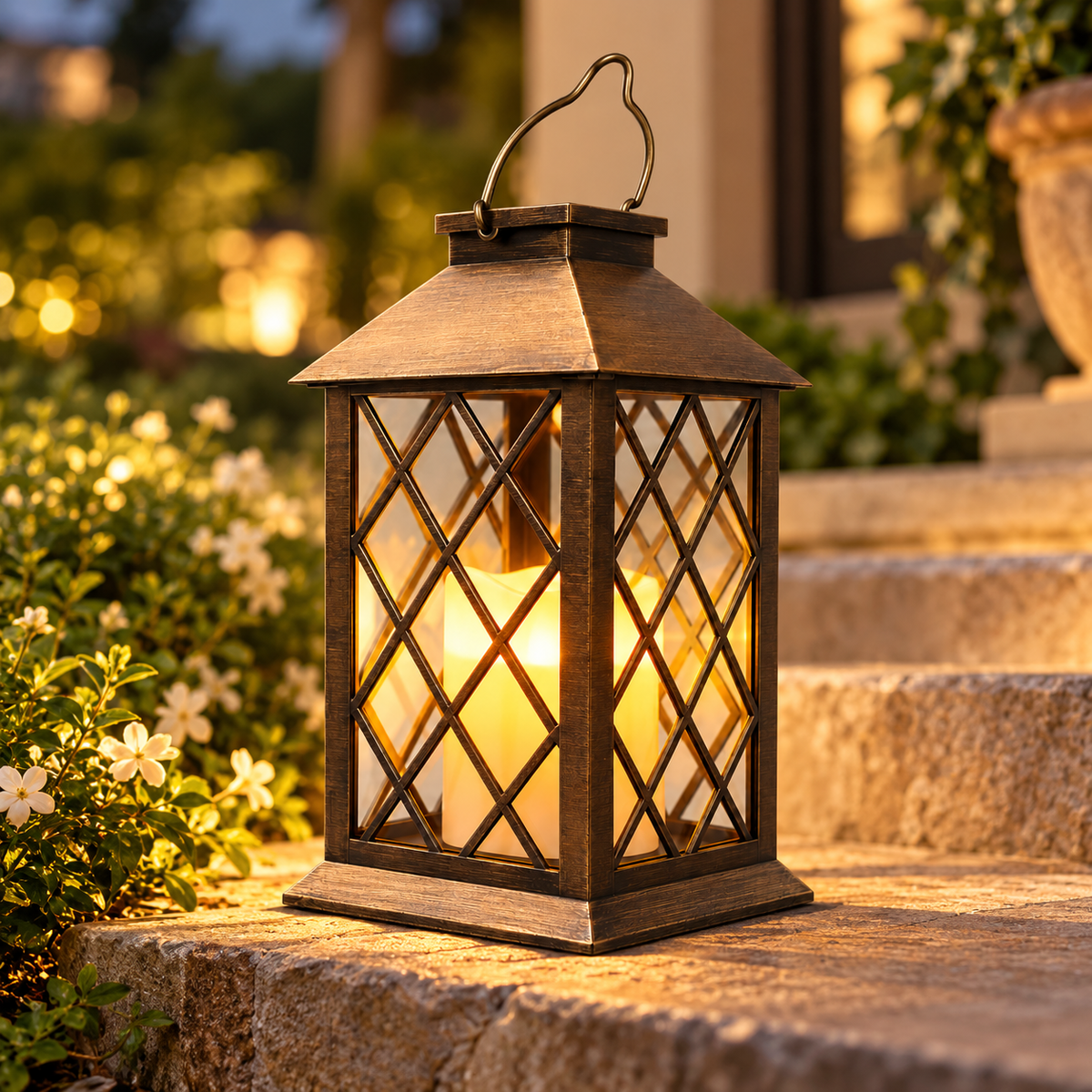 Weatherproof Garden Hanging Lantern Outdoor Decor