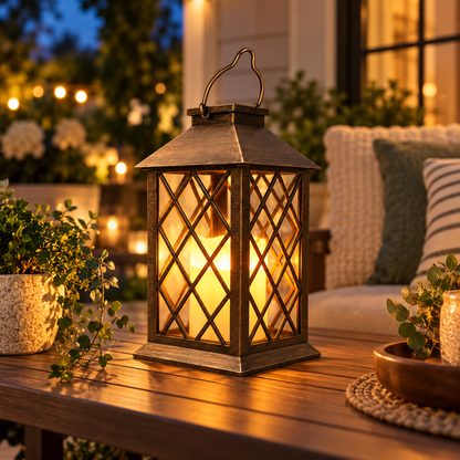 Weatherproof Garden Hanging Lantern Outdoor Decor