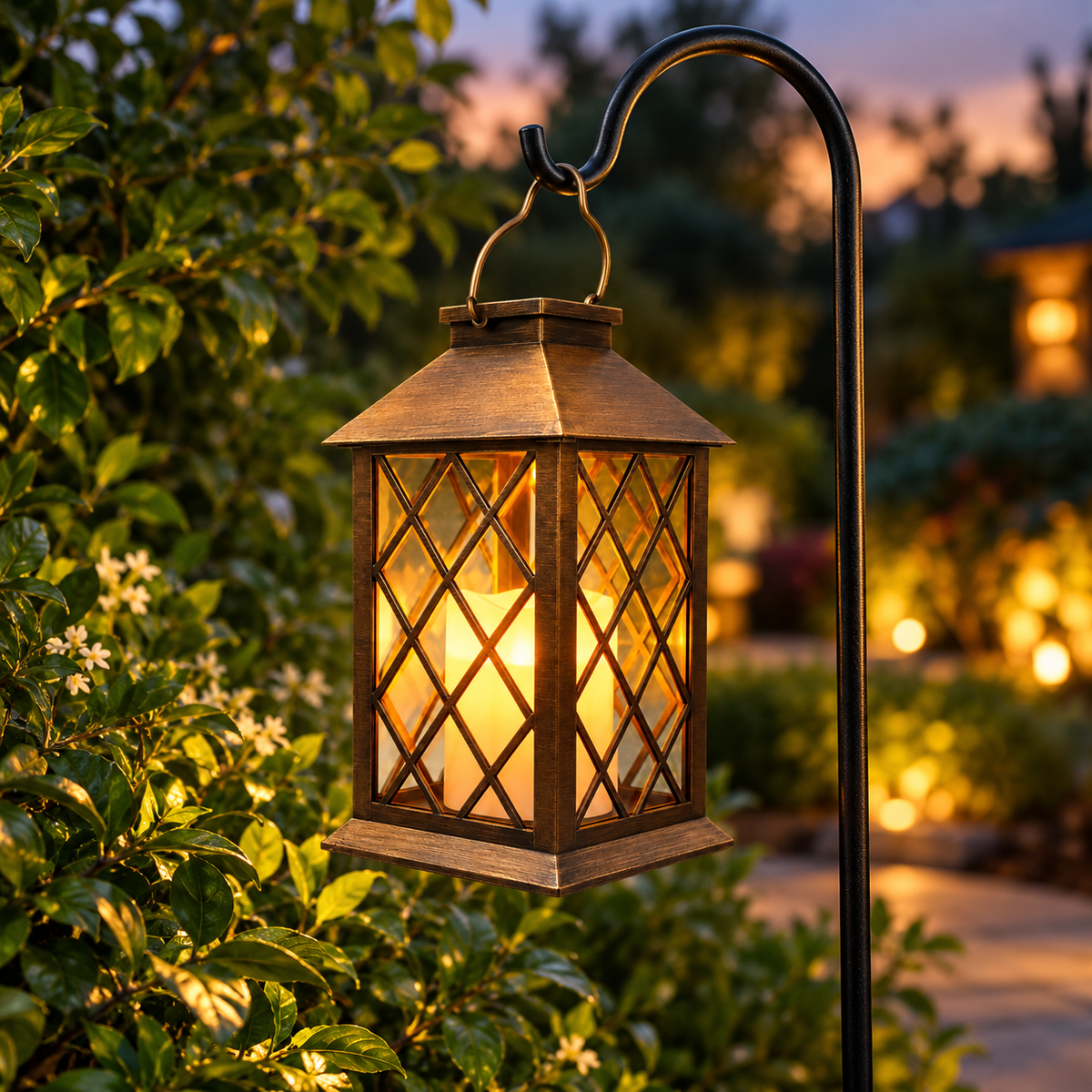 Weatherproof Garden Hanging Lantern Outdoor Decor