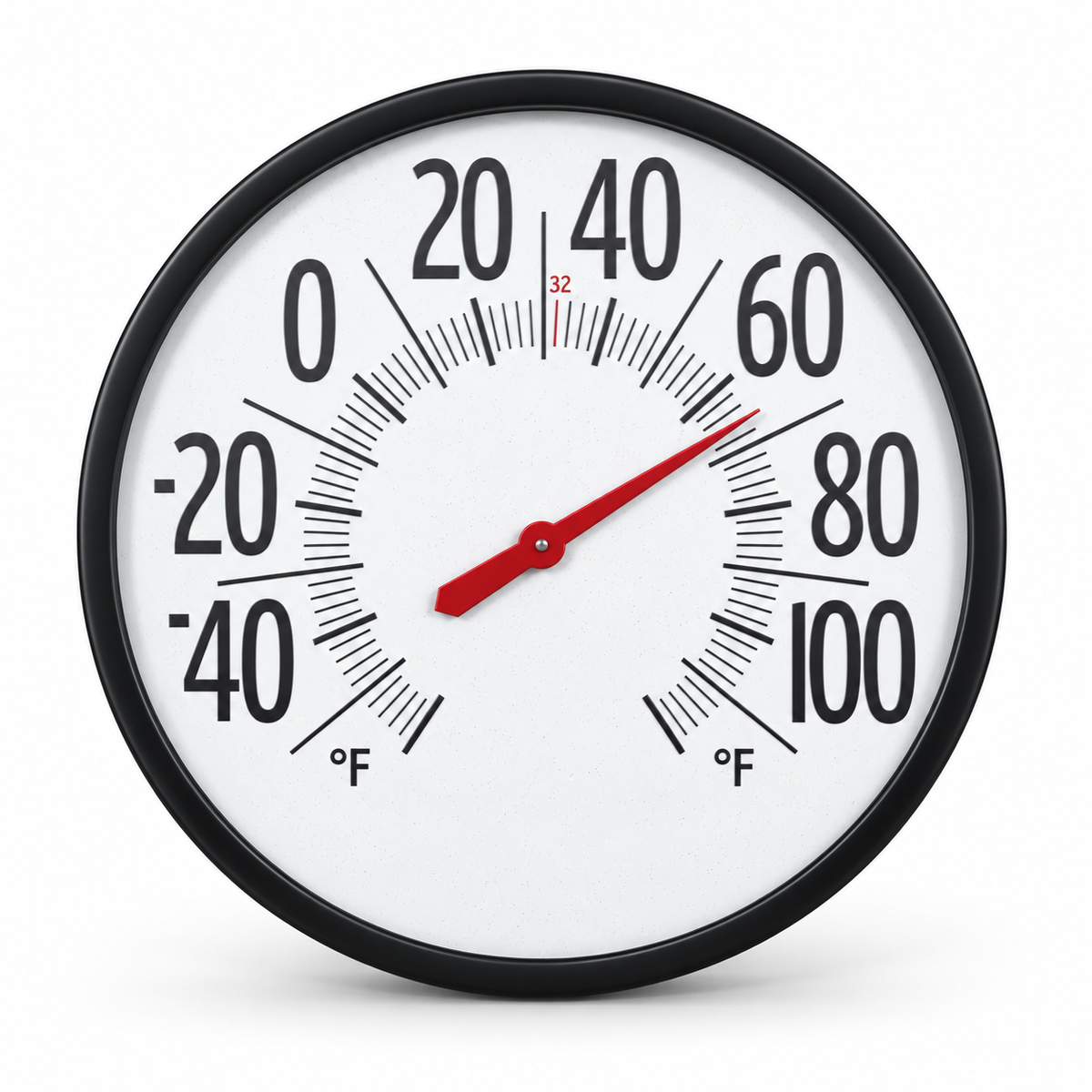 Weatherproof Outdoor Thermometer Large Dial Wall Mount