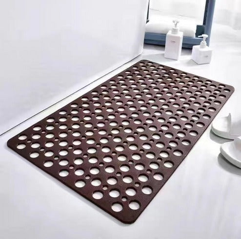 Textured Shower Mat with Grip Pattern Backing and Antibacterial Treatment