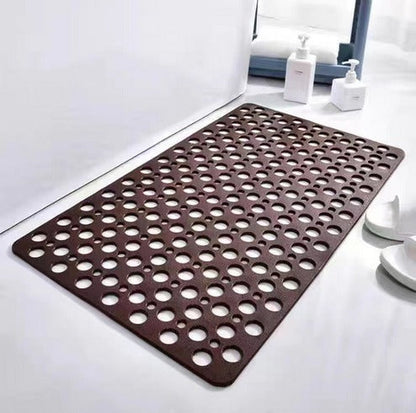 Textured Shower Mat with Grip Pattern Backing and Antibacterial Treatment