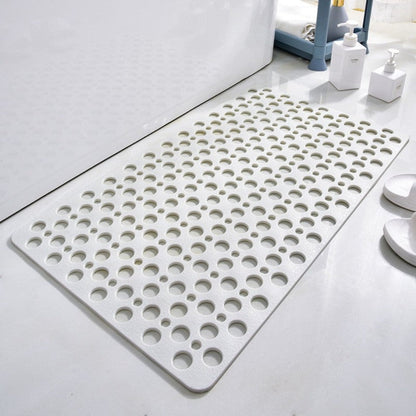 Textured Shower Mat with Grip Pattern Backing and Antibacterial Treatment
