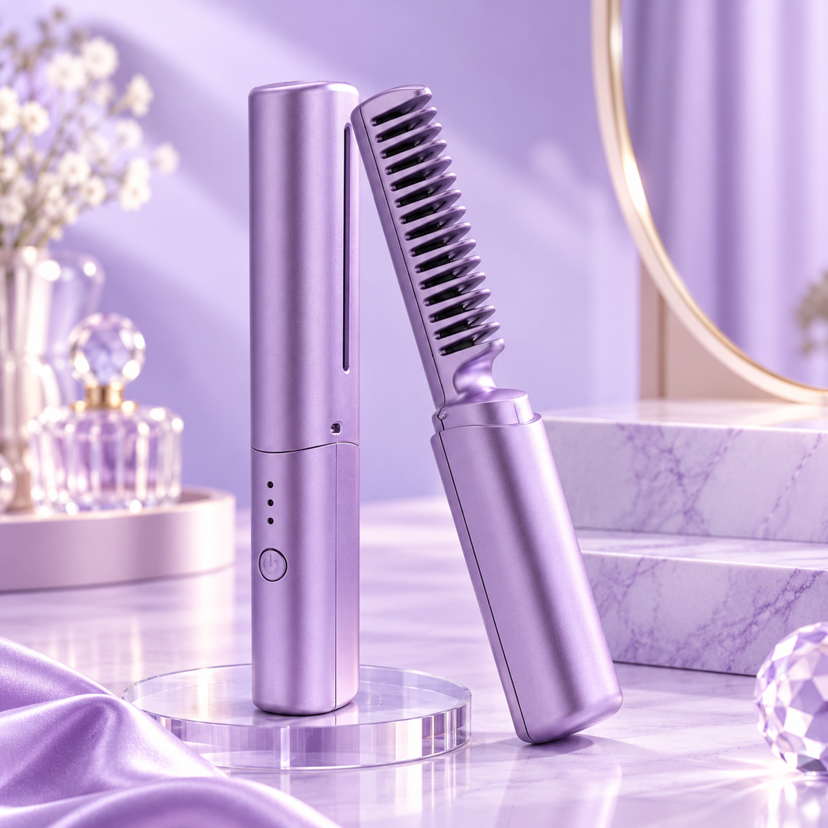 Wireless Hair Straightener Cordless Portable Travel Clogs