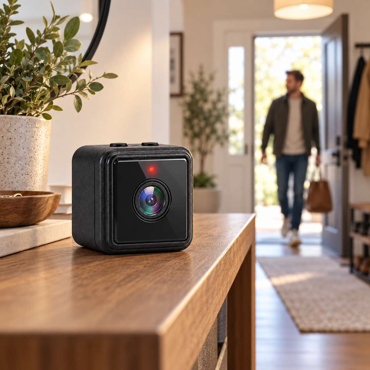 Wireless Security Camera Indoor Compact Home Monitoring