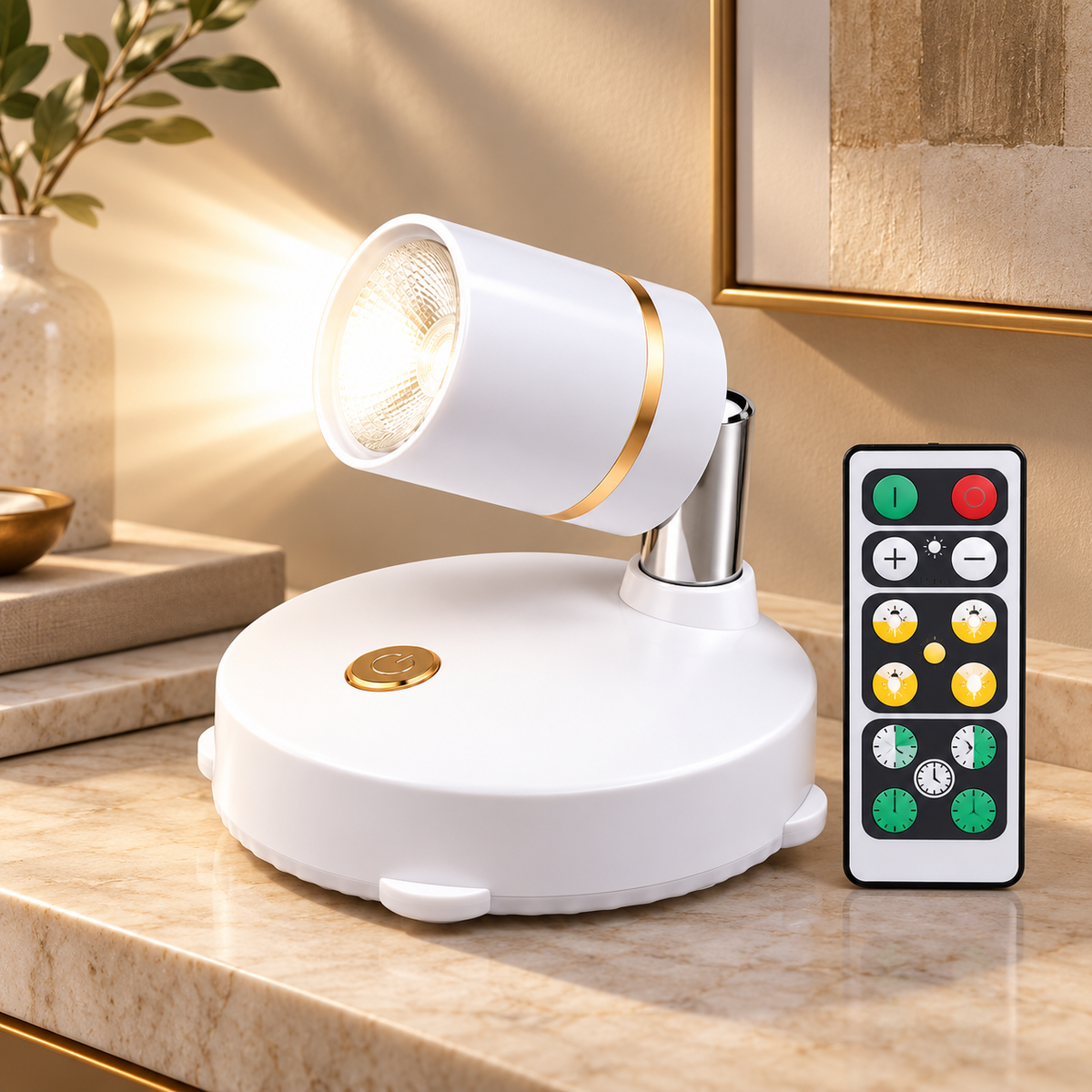 Wireless Spotlight Remote Control Dimmable LED Adjustable