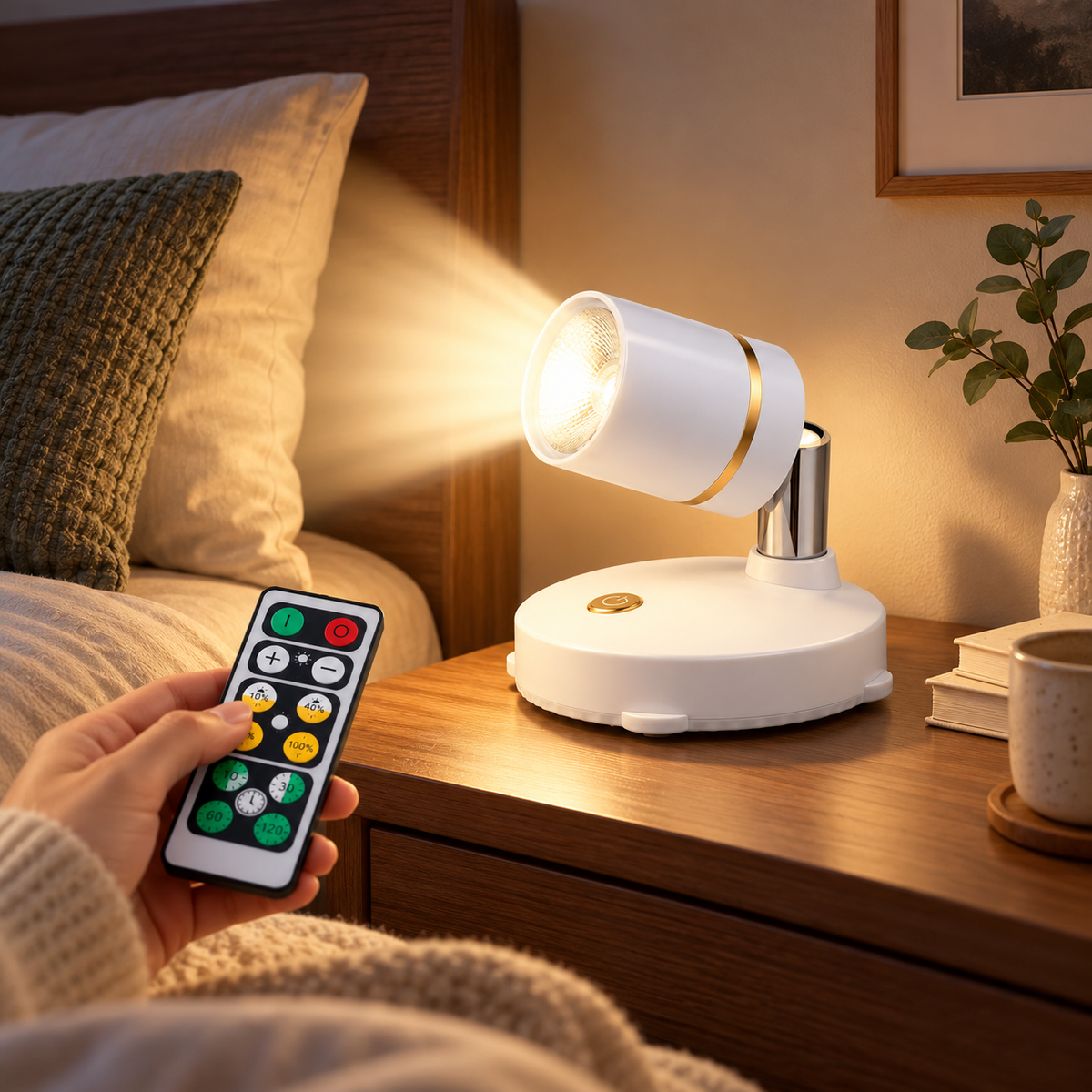Wireless Spotlight Remote Control Dimmable LED Adjustable