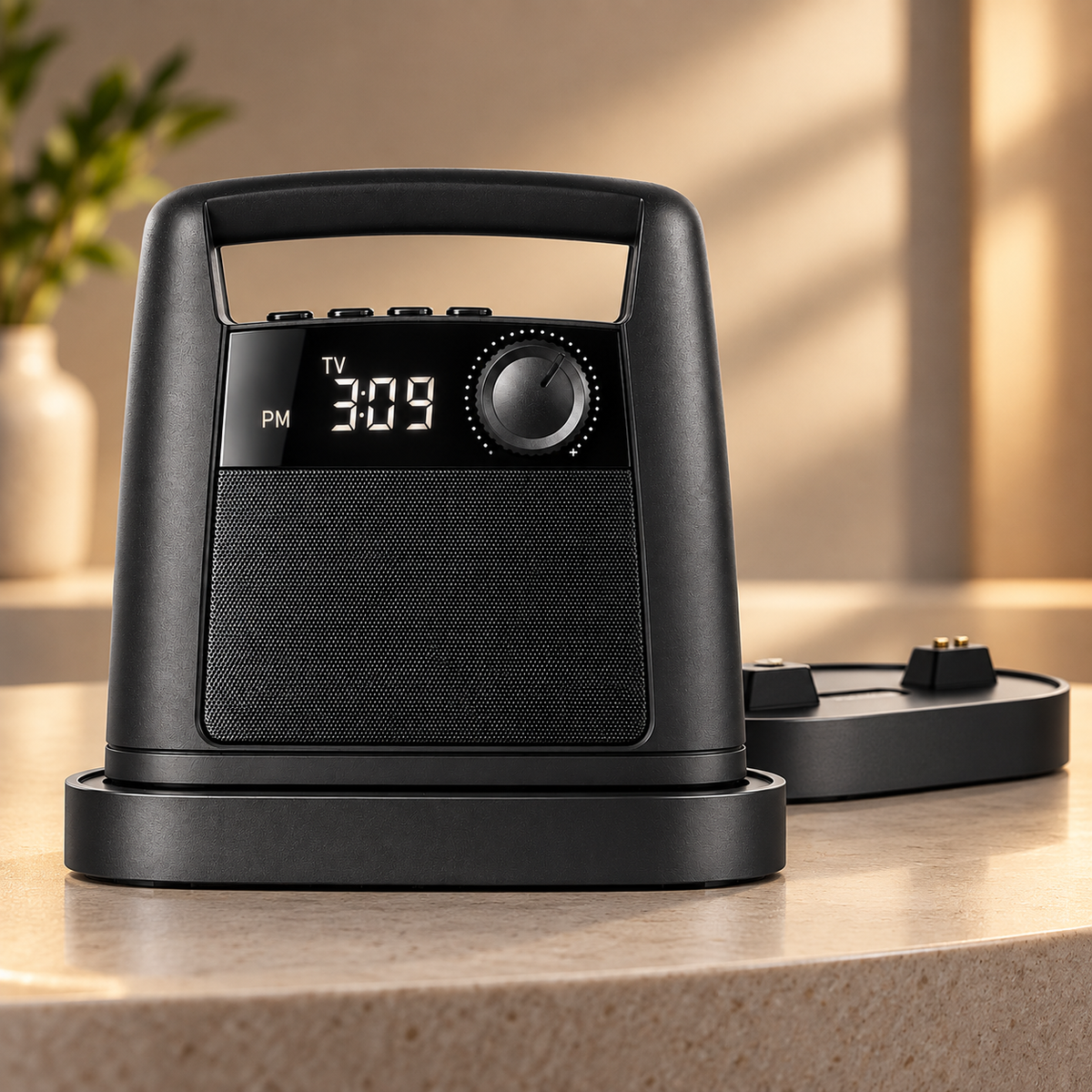 Wireless TV Speaker Rechargeable Portable Design