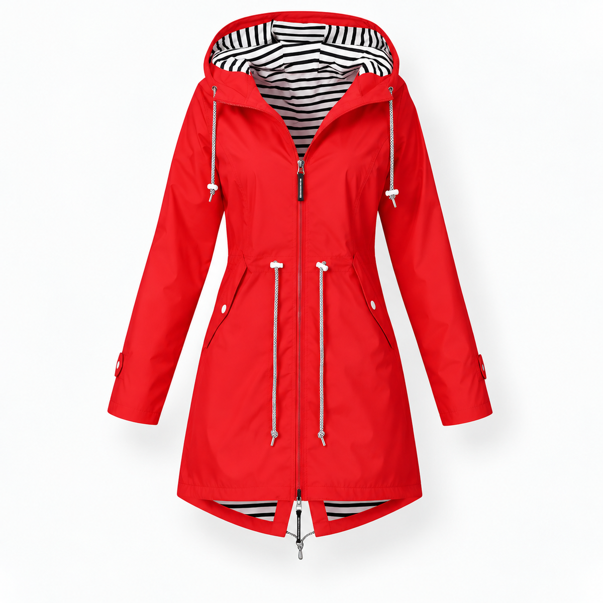 Women's Adjustable Hood Rain Jacket | Rain Protection