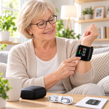 Wrist Blood Pressure Monitor Digital Portable Compact Arm