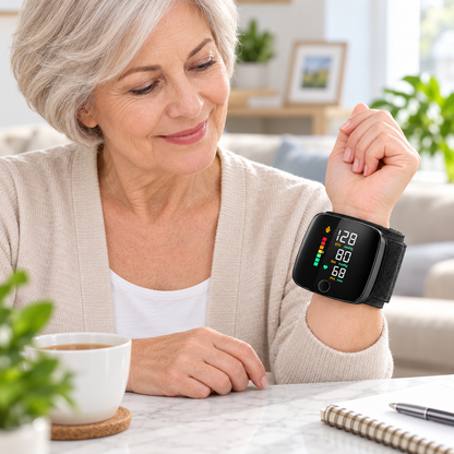 Wrist Blood Pressure Monitor Digital Portable Compact Arm