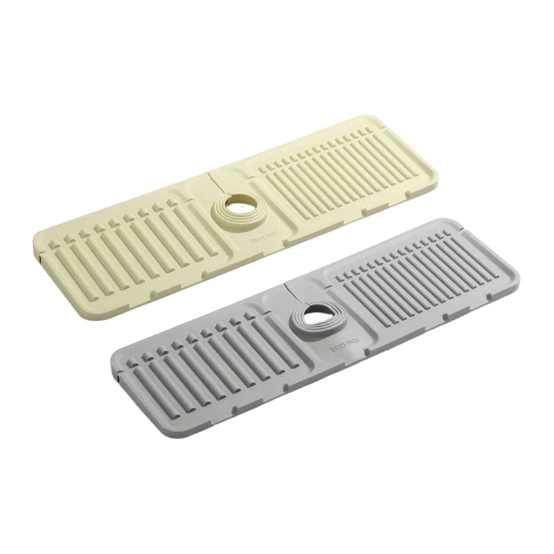 sloped faucet splash guard mat