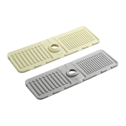 sloped faucet splash guard mat