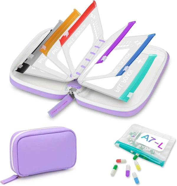 Waterproof Pill Pouch Set-14Pcs Bags Inside