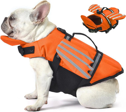 Dog Life Jacket, High Buoyancy Wings Pet Life Vest for Swimming Boating
