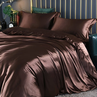 Antibacterial Silk Bedding Set Breathable Duvet Cover