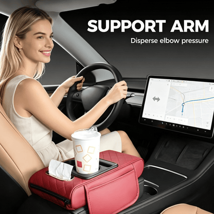 Multifunctional PU Leather Car Armrest Box Mat