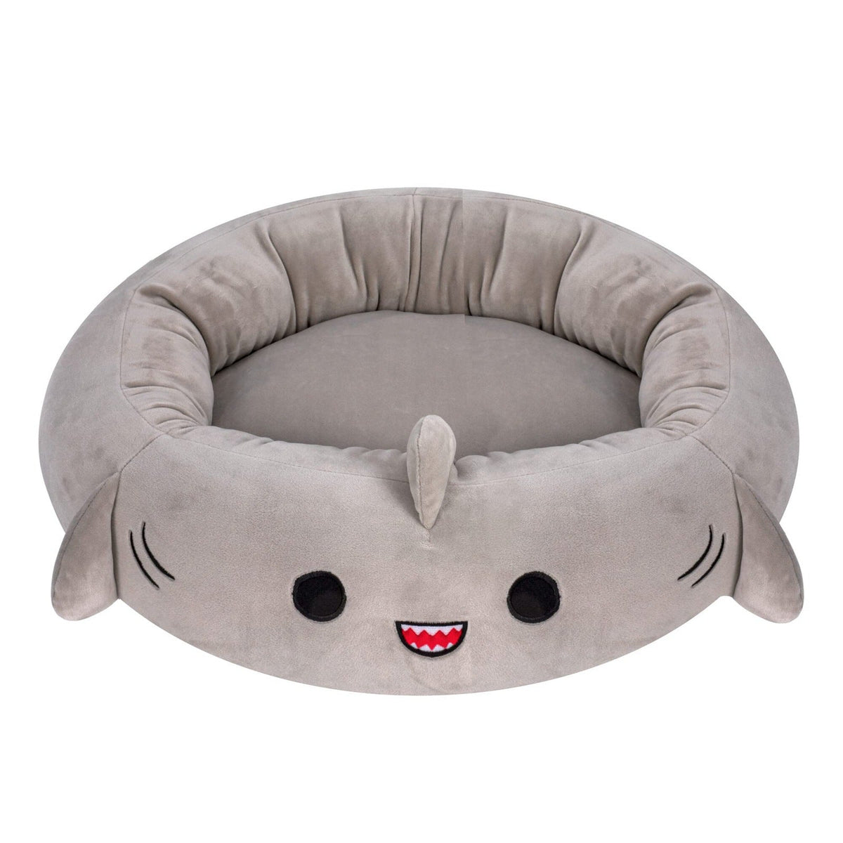 Enclosed Pet Bed with Plush Fabric and Cushioned Filling for Small Dogs and Cats