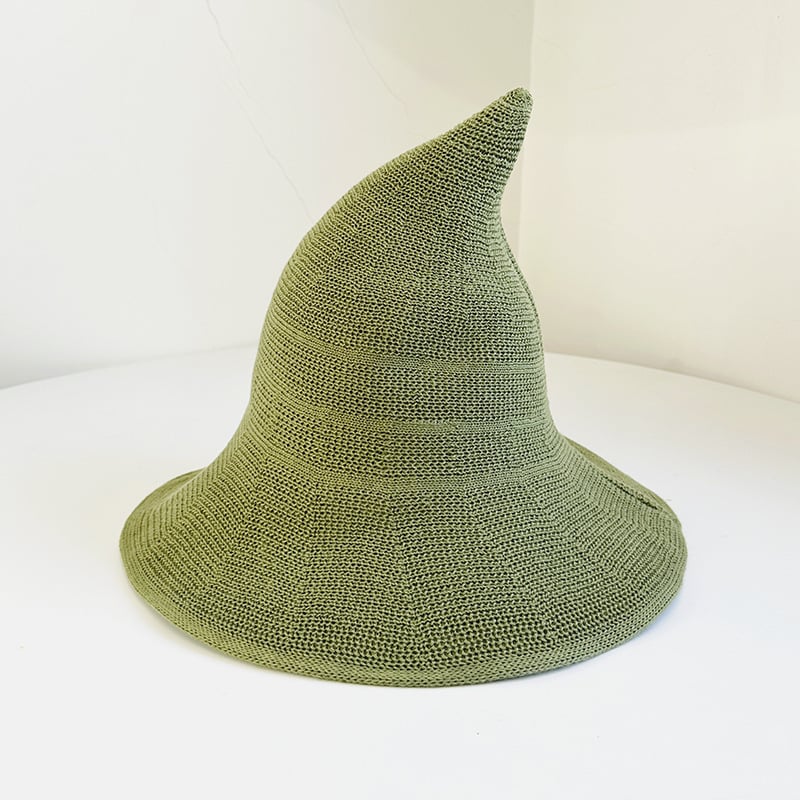 Knitted Wizard Hat  - Cozy Halloween Fantasy Costume Accessory
