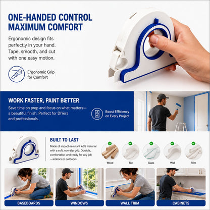 High-efficiency Painter Masking Tape Applicator