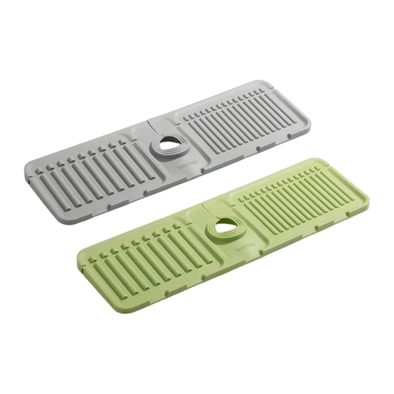 sloped faucet splash guard mat