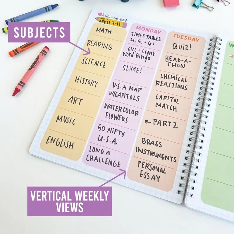 Undated Teacher Planner 2026–2027 | Weekly & Monthly Classroom Organizer for Lesson Planning, Scheduling & Teacher Productivity