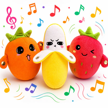 Interactive Two-Player Plush Toy with Sound and Light Responses