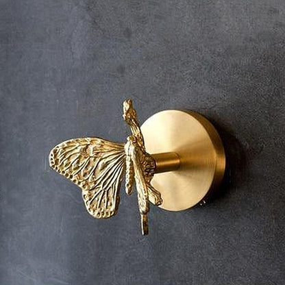 Golden Brass Wall Hooks – Handmade Animal Designs for Stylish Wall Decoration