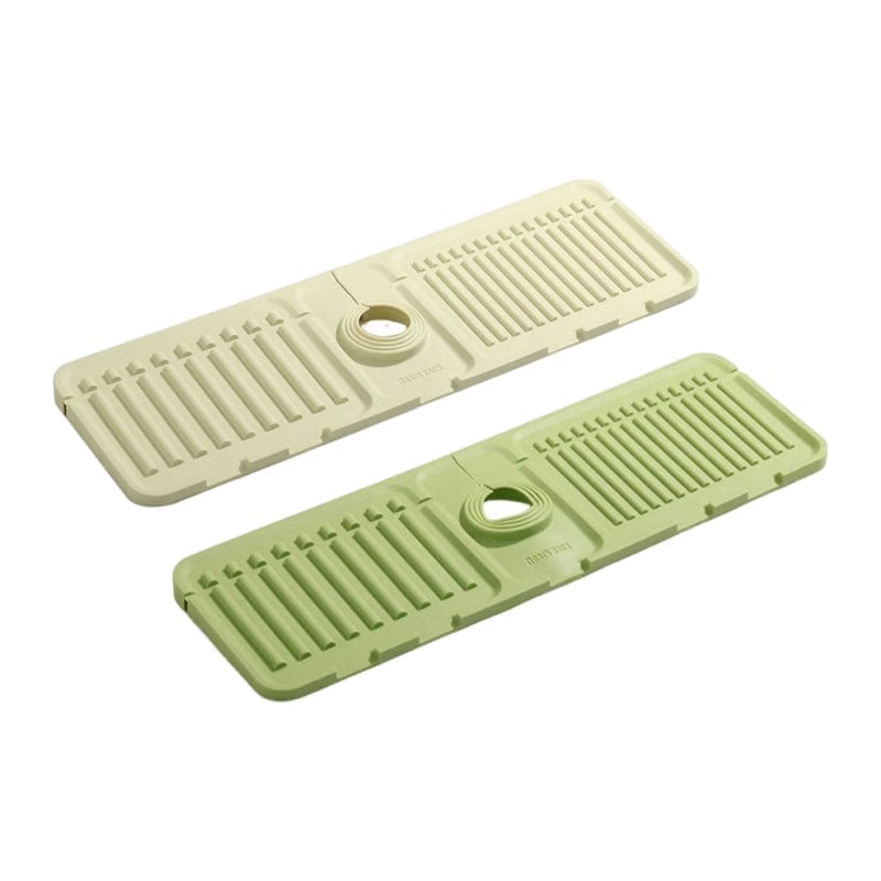 sloped faucet splash guard mat