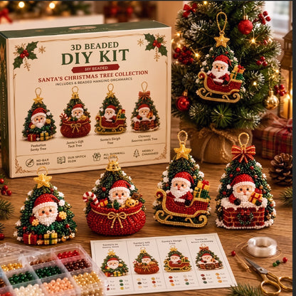 DIY Christmas Beaded Ornament Craft Kit