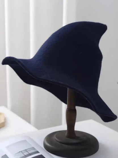 Knitted Wizard Hat  - Cozy Halloween Fantasy Costume Accessory