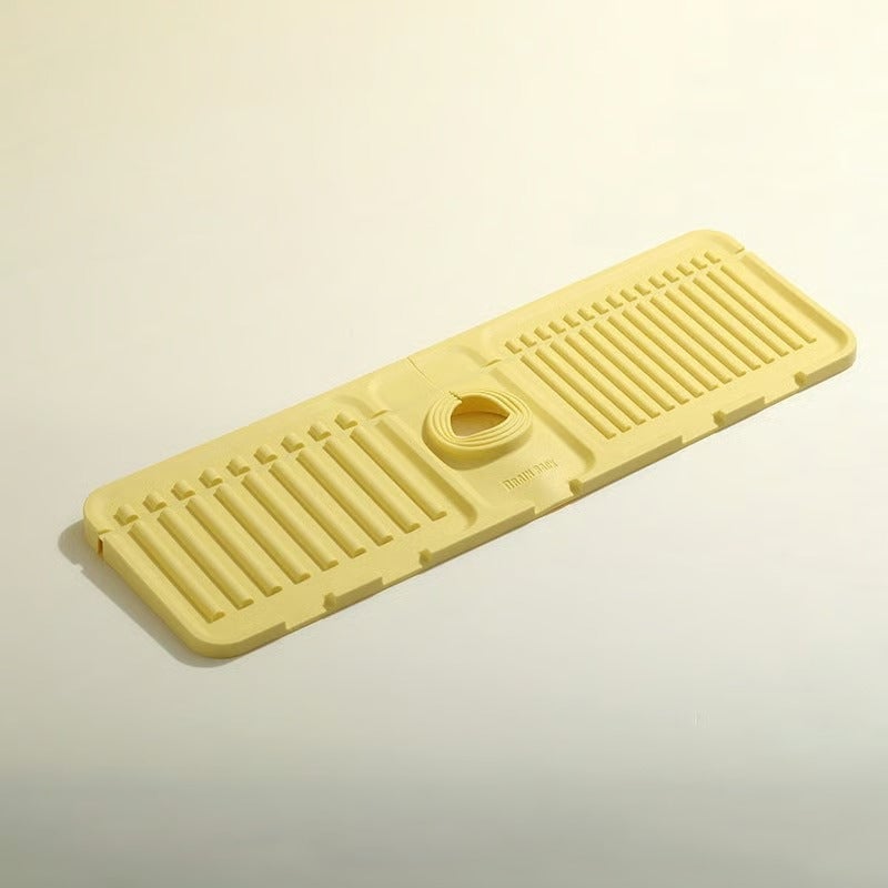 sloped faucet splash guard mat