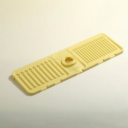 sloped faucet splash guard mat