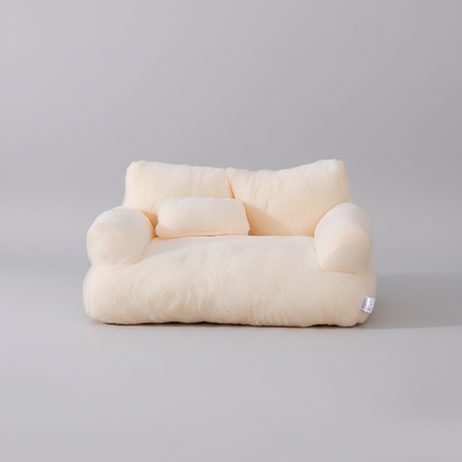 Calming Pet Sofa Soft Relax Zipper Design Cat Couch