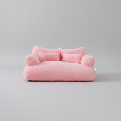 Calming Pet Sofa Soft Relax Zipper Design Cat Couch