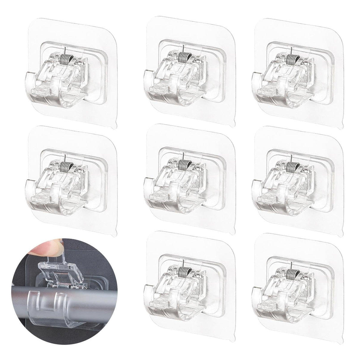 Punch-Free Self Adhesive Curtain Holder