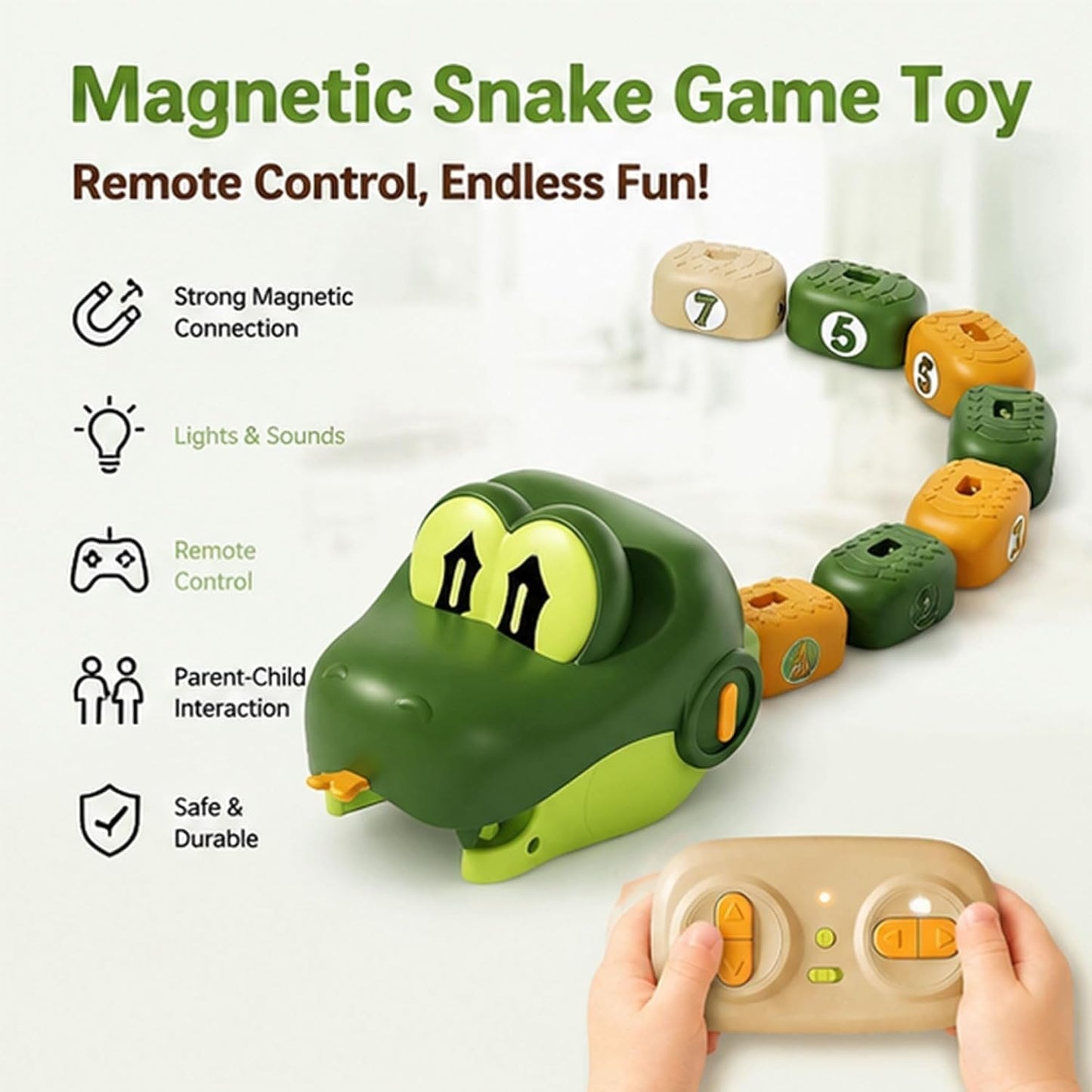 Magnetic Devour Snake – Learn, Play & Laugh Together!