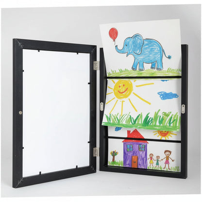 Children's Art Frame Display Wall Mounted Storage