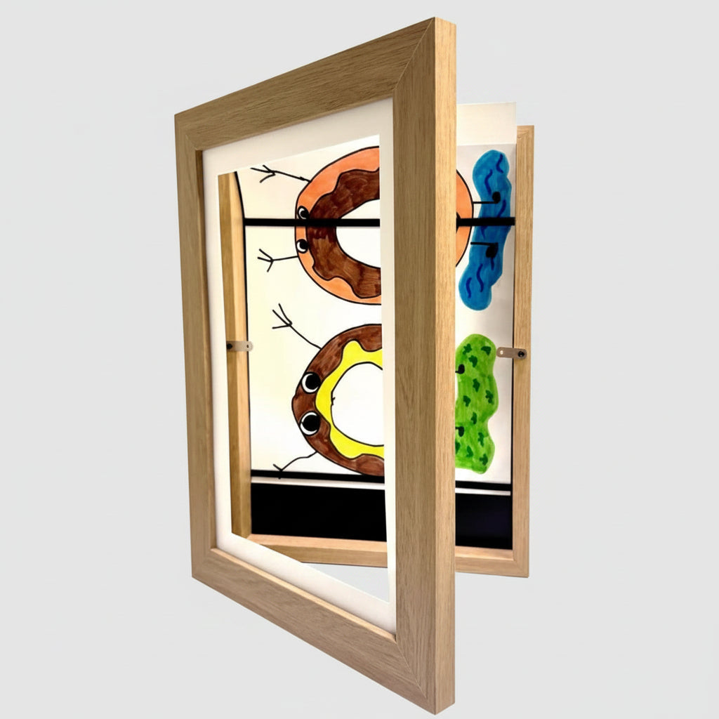 Children's Art Frame Display Wall Mounted Storage