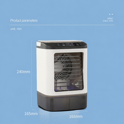 Portable Desk Air Cooler with Misting Function and Ice Box for